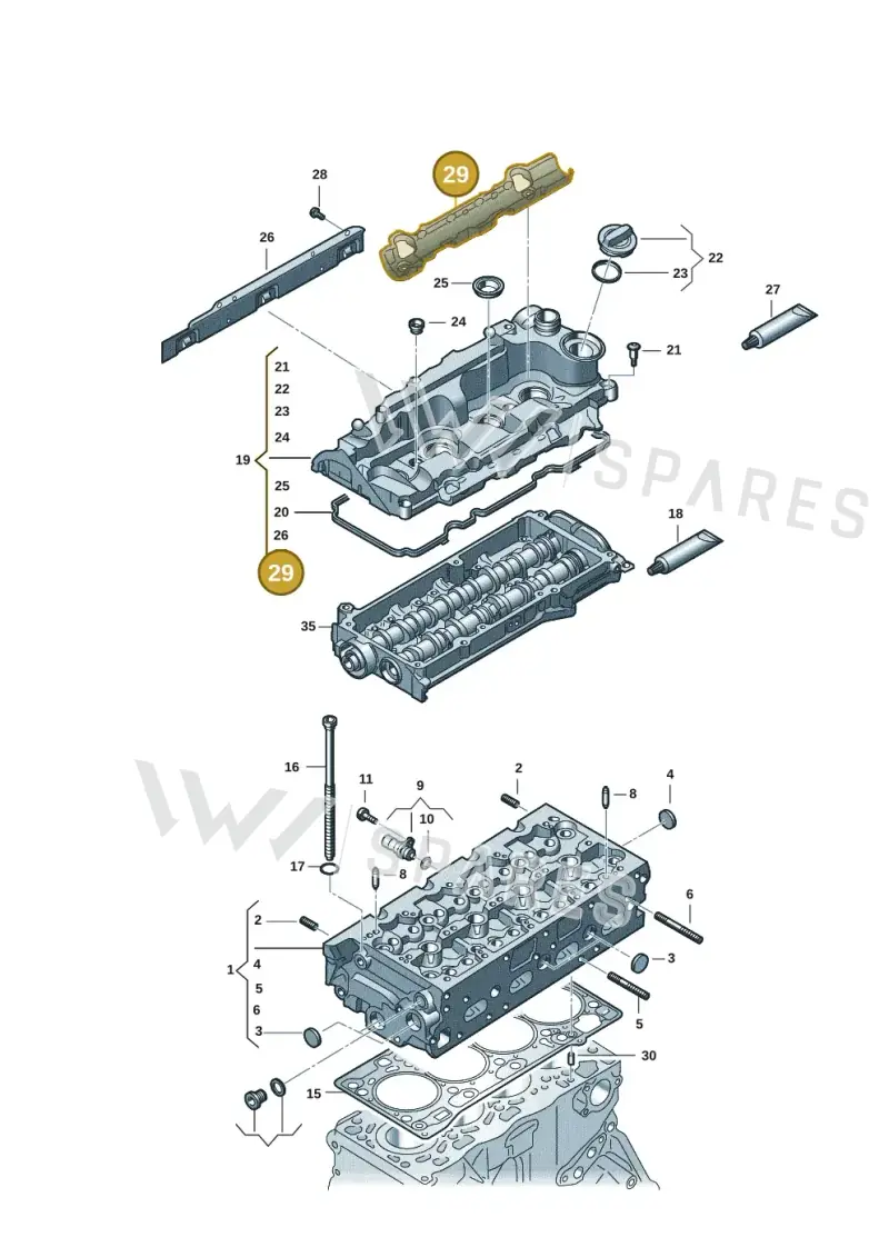 05L103198 — Audi A6 2.0 (2018-) diagram 849103056, position 29