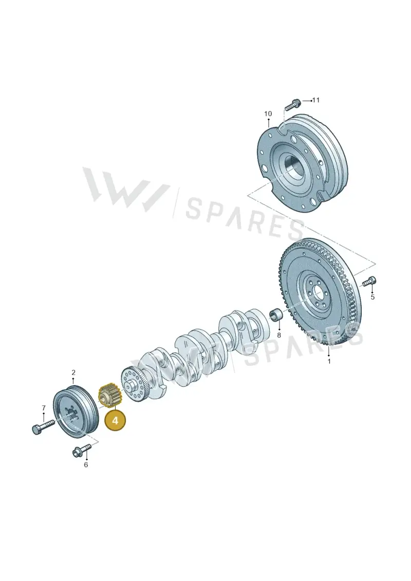 05L105263B — Audi A6 2.0 (2018-) diagram 430105560, position 4