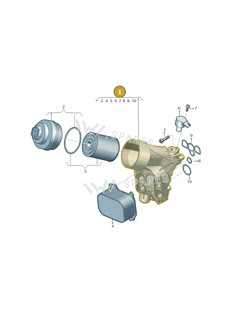 05L115389AB — Audi A6 2.0 (2018-) diagram 430115053, position 1