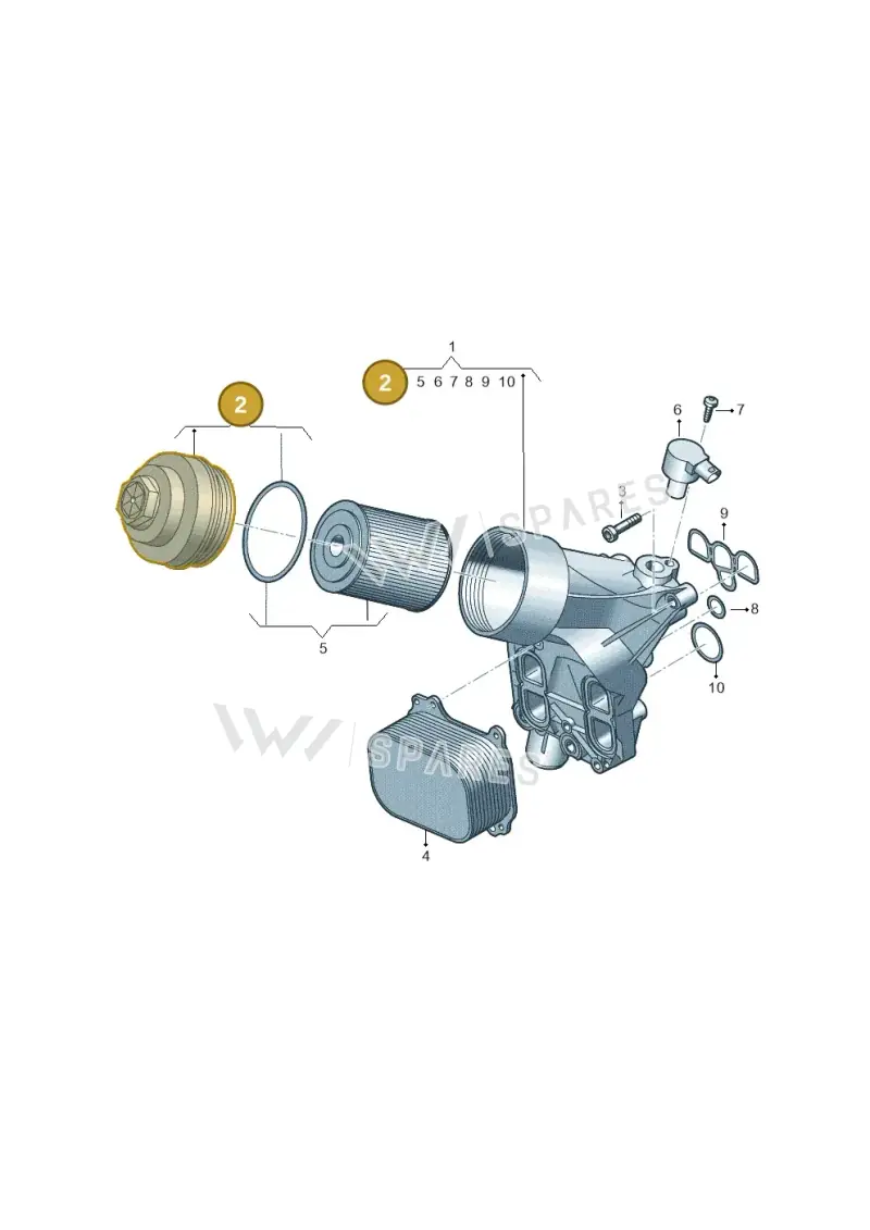 05L115433 — Audi A6 2.0 (2018-) diagram 430115053, position 2