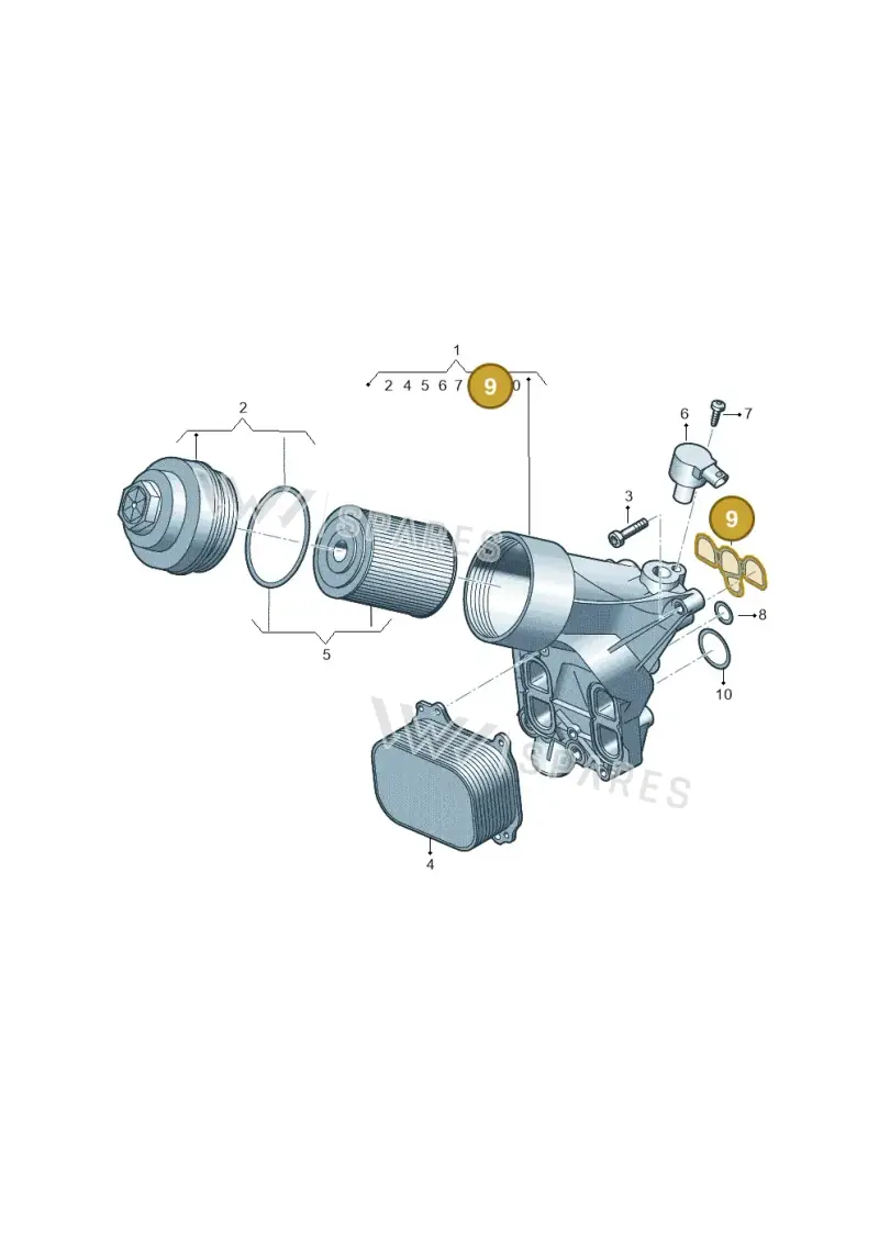 05L115441 — Audi A6 2.0 (2018-) diagram 430115053, position 9
