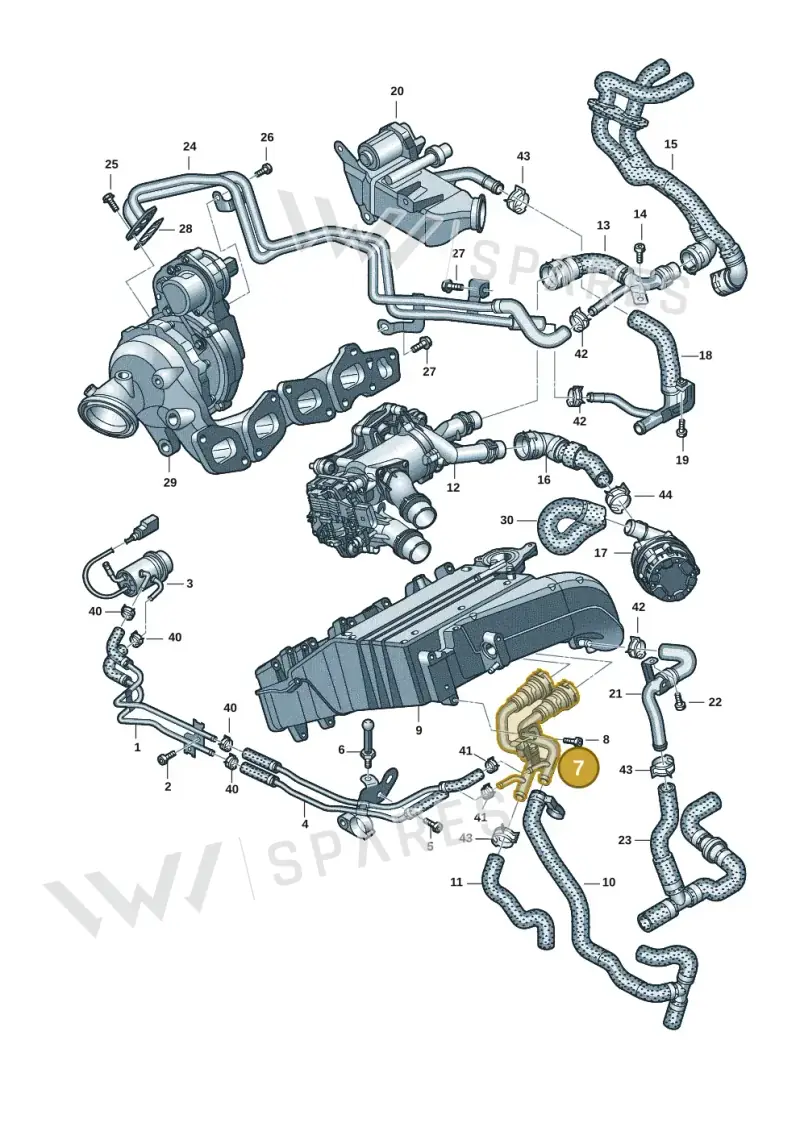 05L122157AS — Audi A6 2.0 (2018-) diagram 430121037, position 7