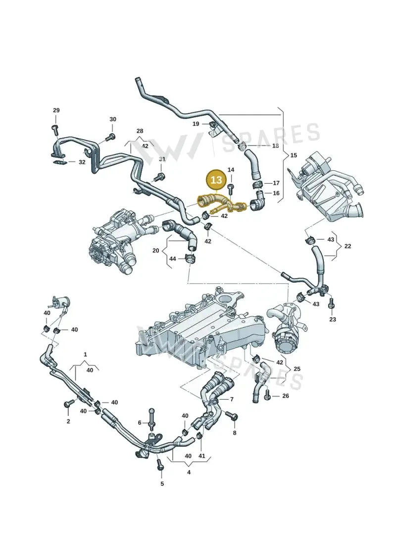 05L122157CE — Audi A5 Limo 2.0 (2024-) diagram 05l121005, position 13