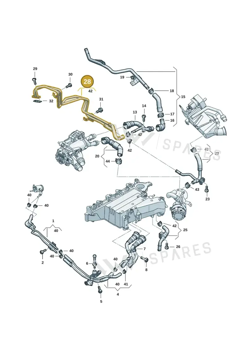 05L122157CN — Audi A5 Limo 2.0 (2024-) diagram 05l121005, position 28