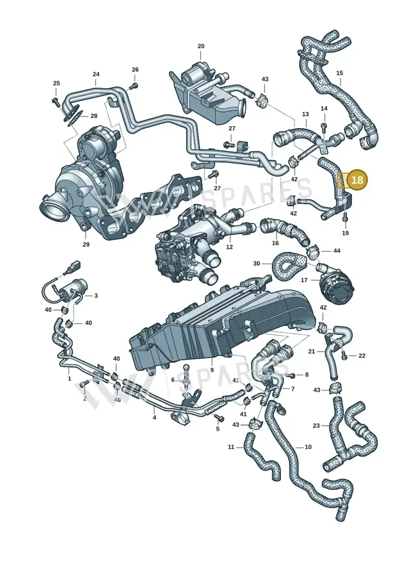05L122157CQ — Audi A6 2.0 (2018-) diagram 430121037, position 18