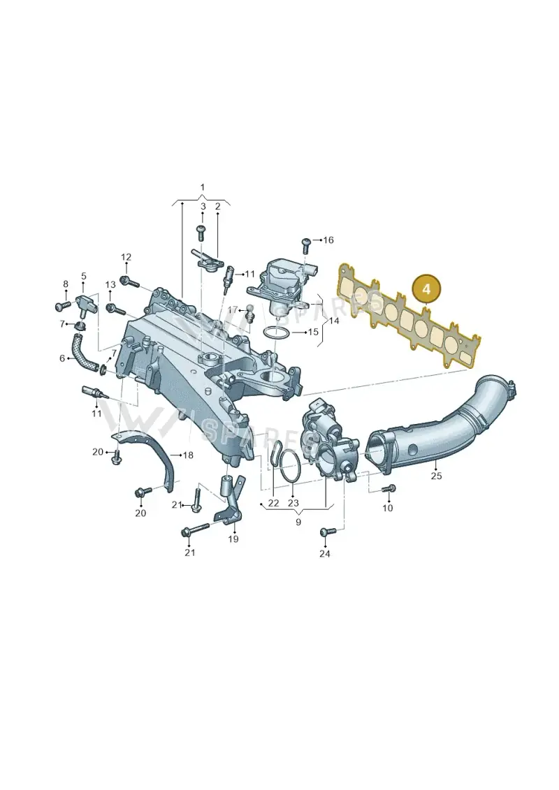 05L129717 — Audi A3 Sportback (2019-2021) diagram 793129090, position 4