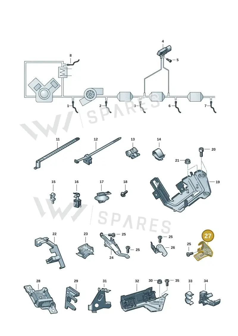 05L131121H — Audi A6 2.0 (2018-) diagram 430906008, position 27