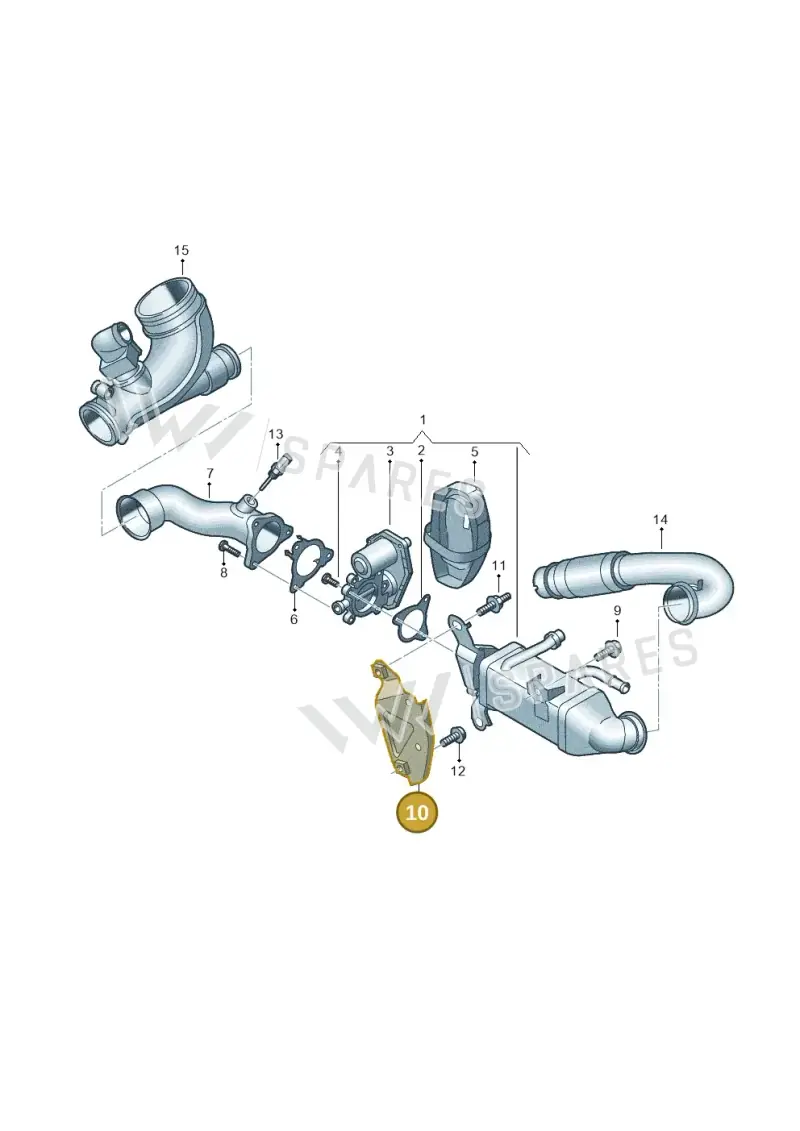 05L131425D — Audi A5 Limo 2.0 (2024-) diagram 8wk131650, position 10