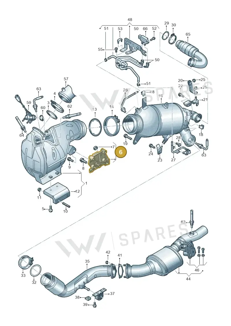 05L131425F — Audi A6 2.0 (2018-) diagram 848253070, position 6