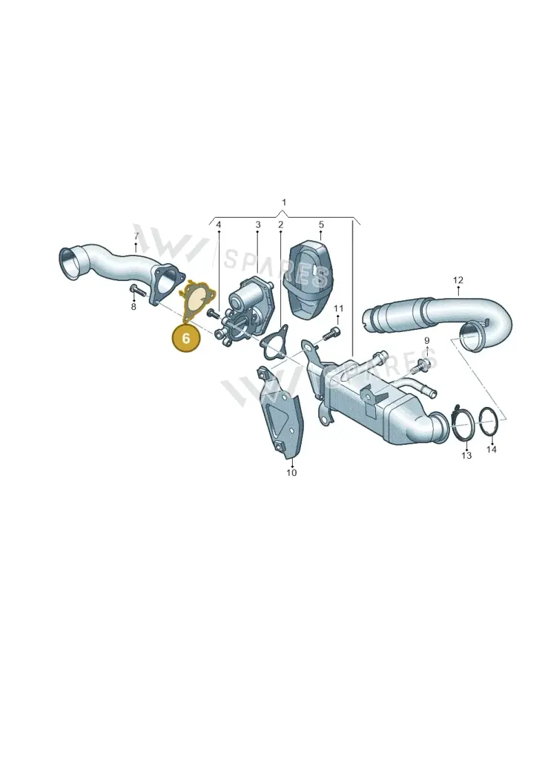05L131547 — Audi A6 2.0 (2018-) diagram 430131010, position 6