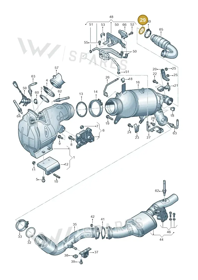 05L131547D — Audi A6 2.0 (2018-) diagram 848253070, position 29