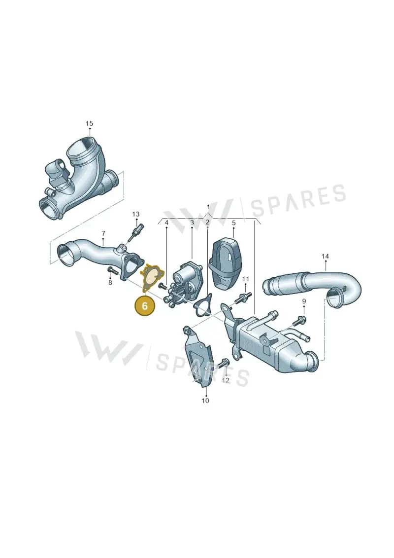 05L131547 — Audi A5 Limo 2.0 (2024-) diagram 8wk131650, position 6