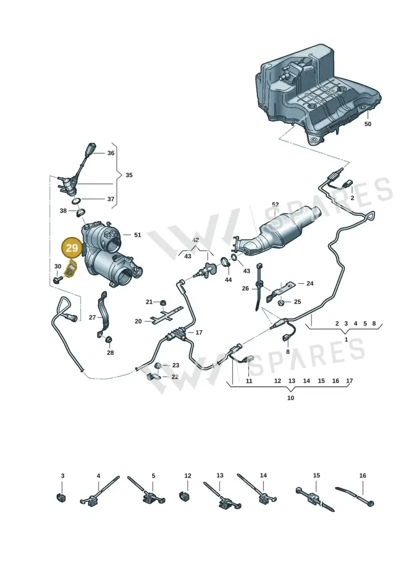 05L131561A — Audi A5 Sportback (2016-2020) diagram 849201525, position 29