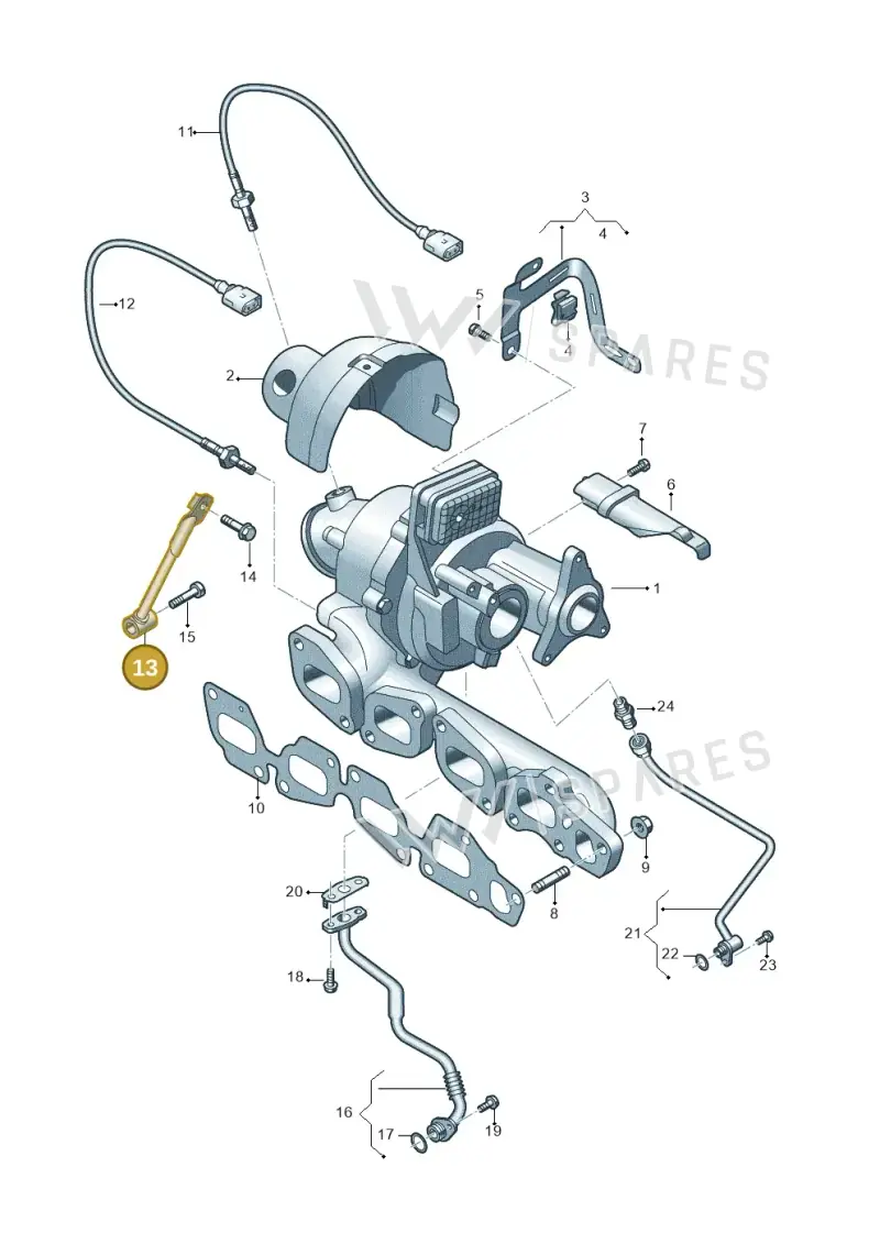 05L145535G — Audi A5 Sportback (2016-2020) diagram 430145040, position 13