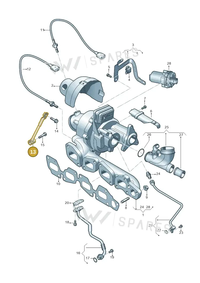 05L145535G — Audi A5 Limo 2.0 (2024-) diagram 8wk145375, position 13