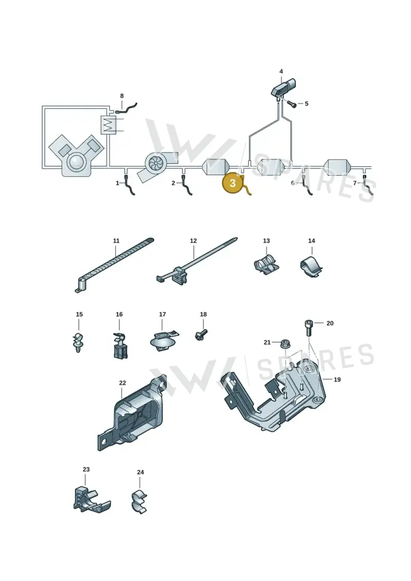 05L906088CF — Audi A7 Sportback (2018-) diagram 435906008, position 3