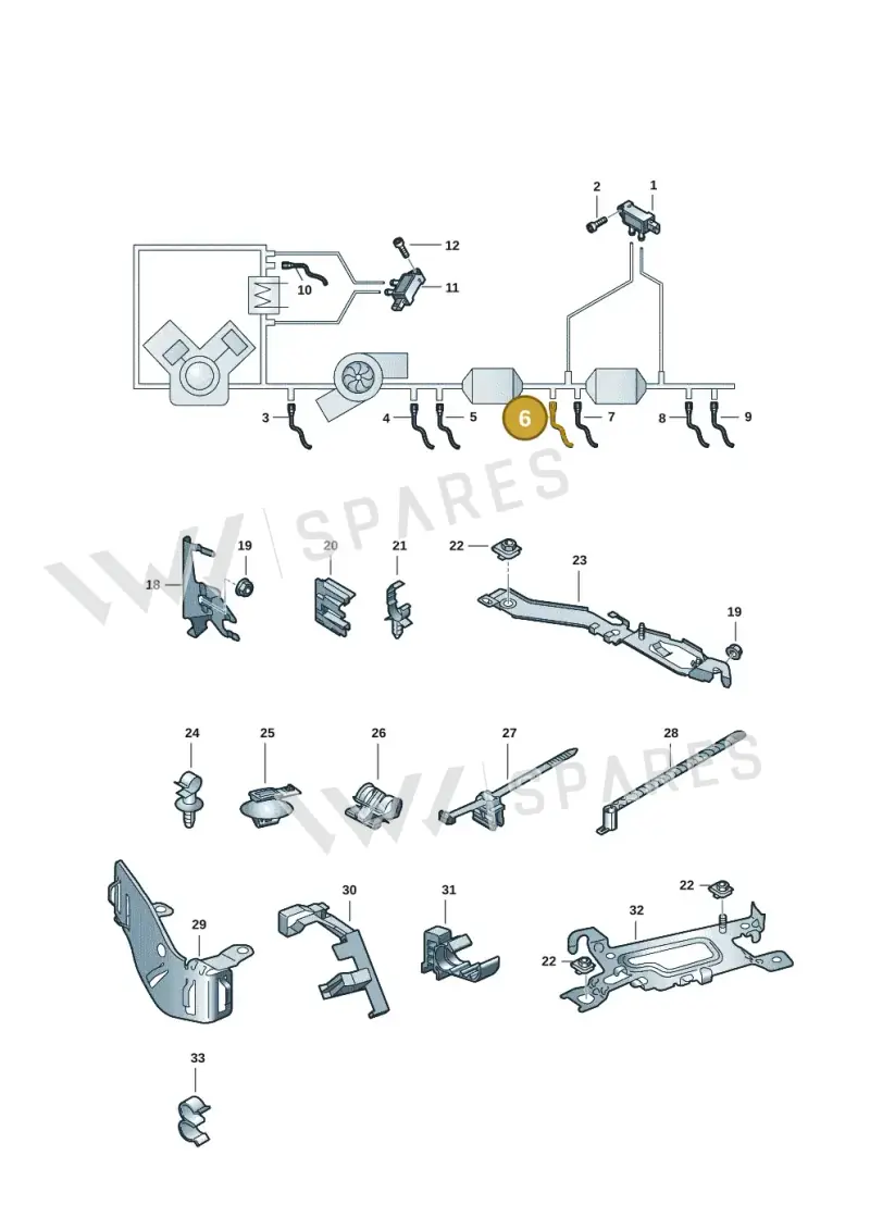 05L906088CF — Audi A4 2.0 (2015-2019) diagram 849906008, position 6