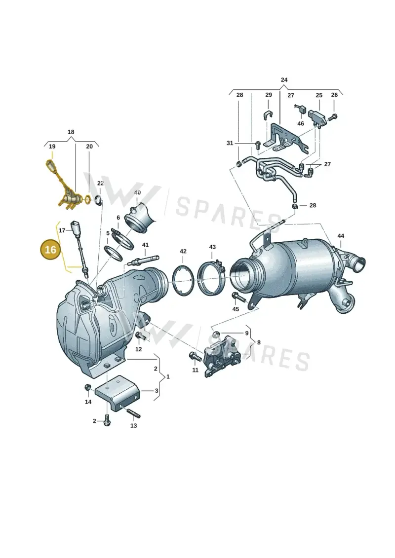 05L906088CF — Audi A5 Limo 2.0 (2024-) diagram 8wk253230, position 16
