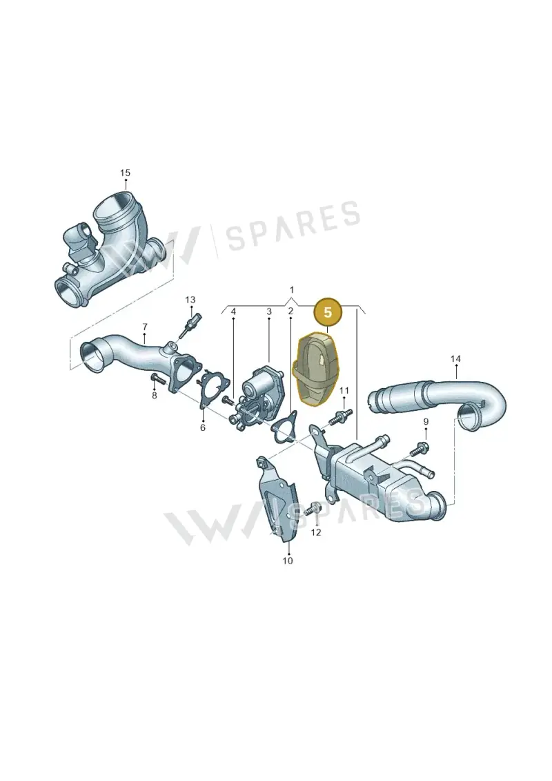 05L971461 — Audi A5 Limo 2.0 (2024-) diagram 8wk131650, position 5