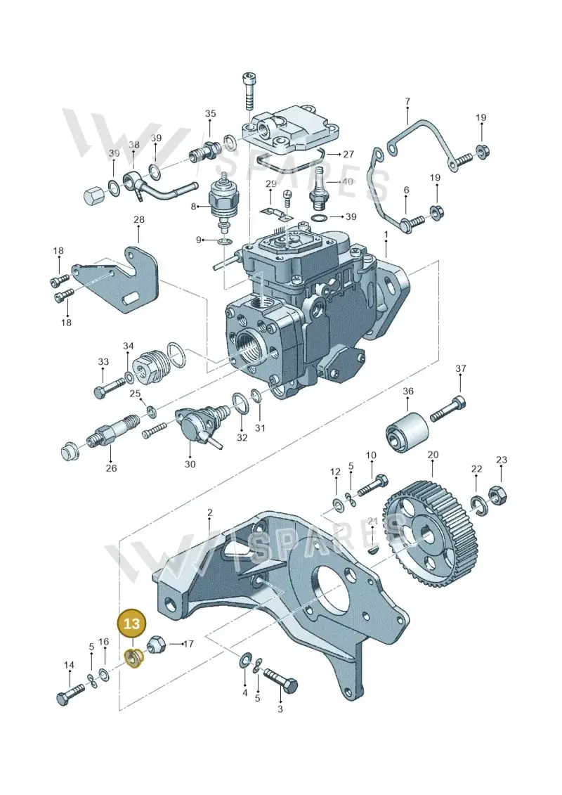 068130199 — Audi A4/Avant (1999-2001) diagram 121130200, position 13