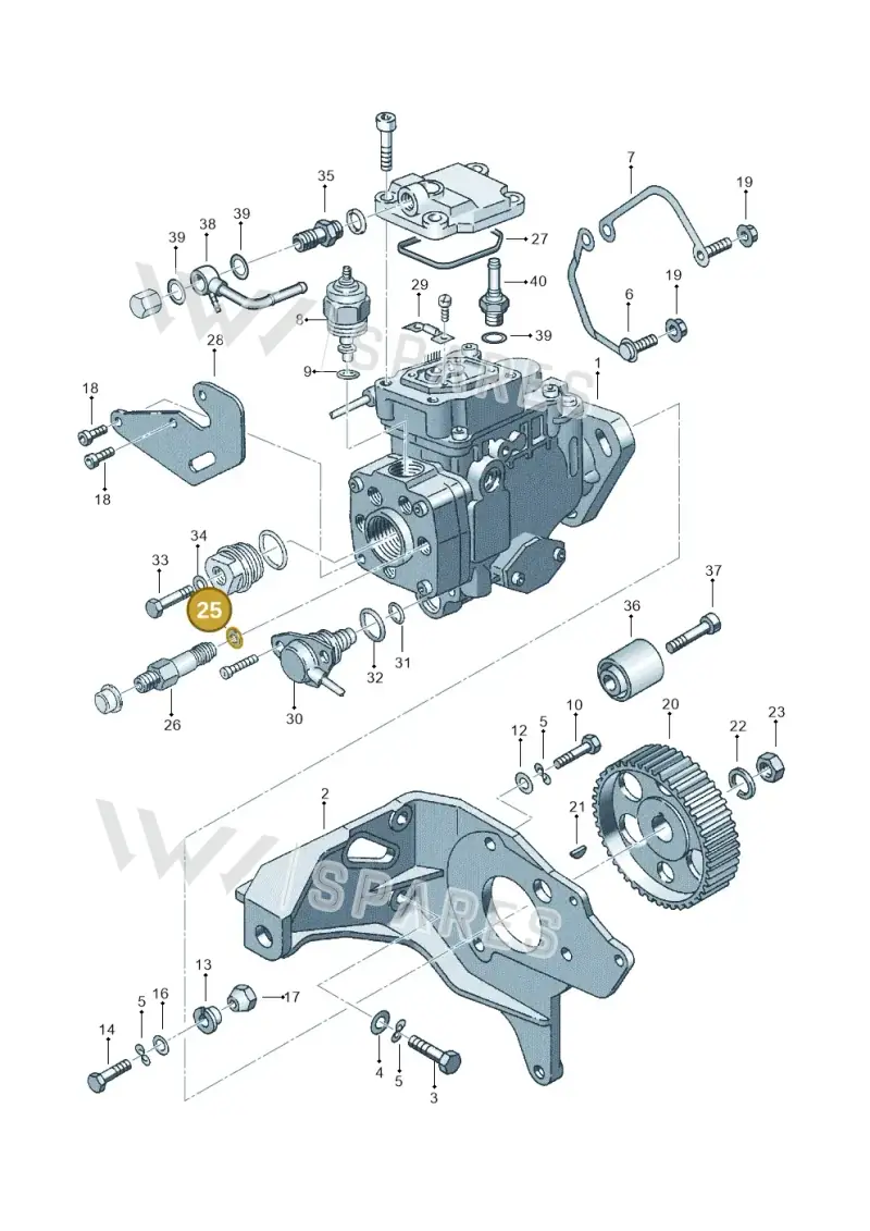 068130787A — Audi A4/Avant (1999-2001) diagram 121130200, position 25