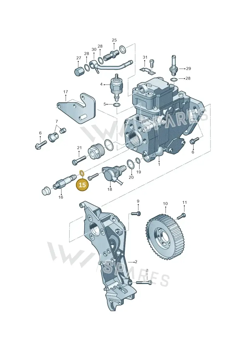 068130787A — Audi A3/S3/QUATTRO (2000-2003) diagram 194130200, position 15