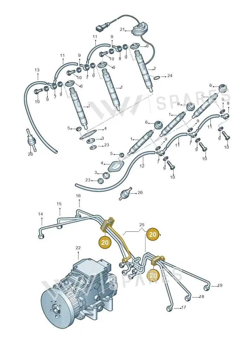 069130521A — Audi A4/S4/Av./qu.     05> (2005-) diagram 260130750, position 20