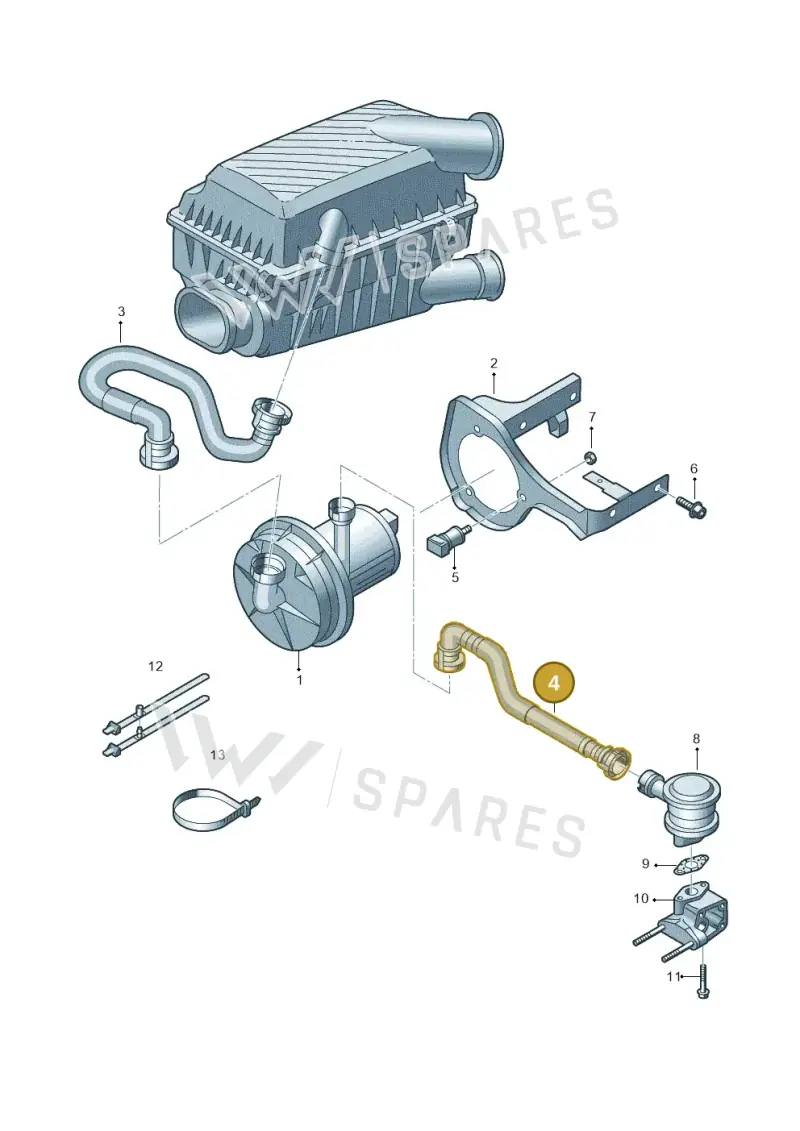 06A131127L — Audi A3 Sportback (2008-2013) diagram 409131000, position 4