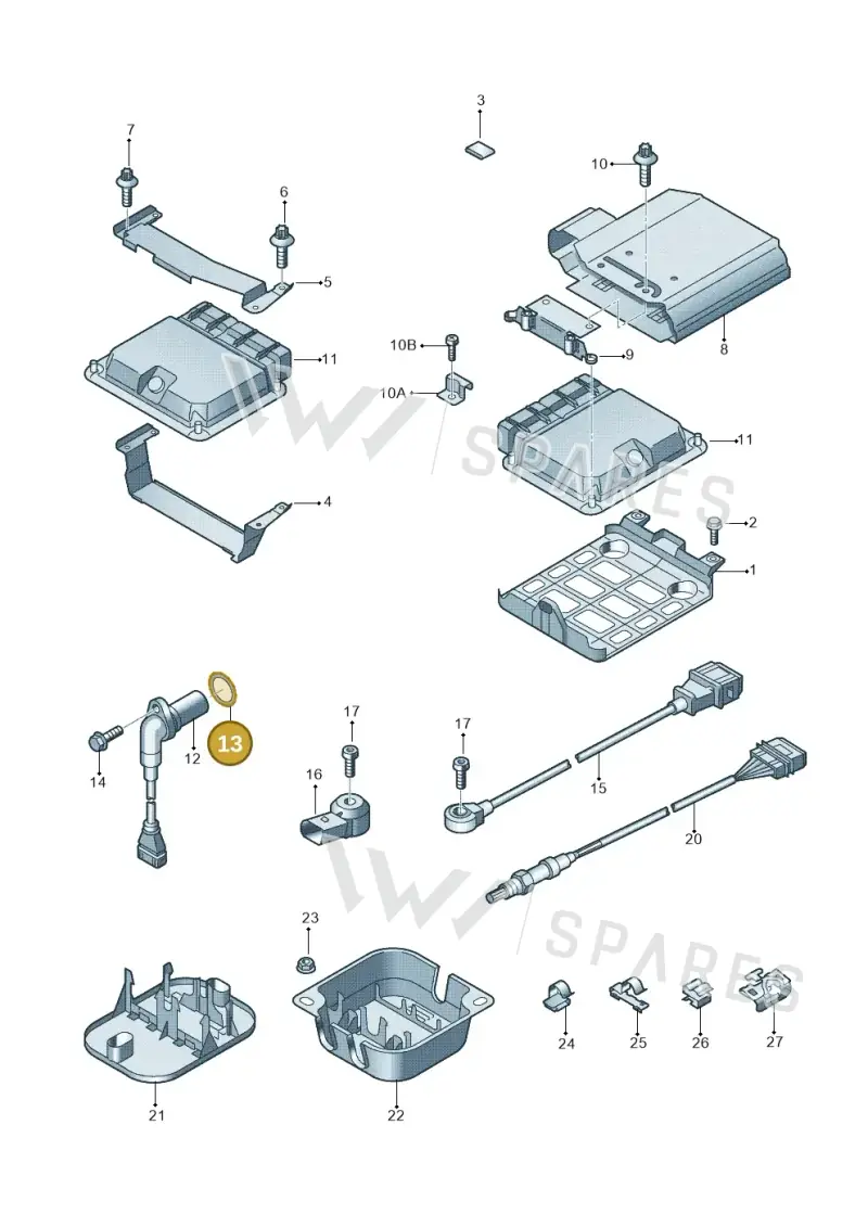 06A906445 — Audi TTS Coupe 2.0 (2010-2014) diagram 609906000, position 13