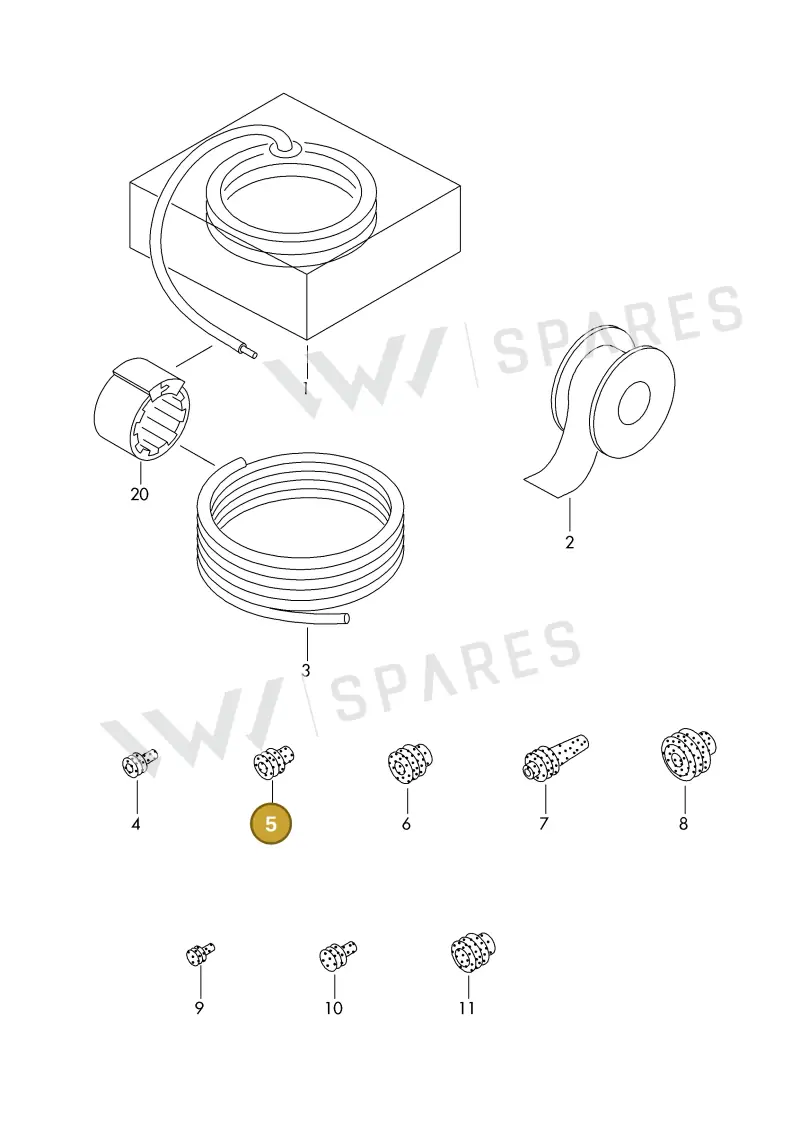 06A972741D — Audi 1J0 platform diagram 198979200, position 5