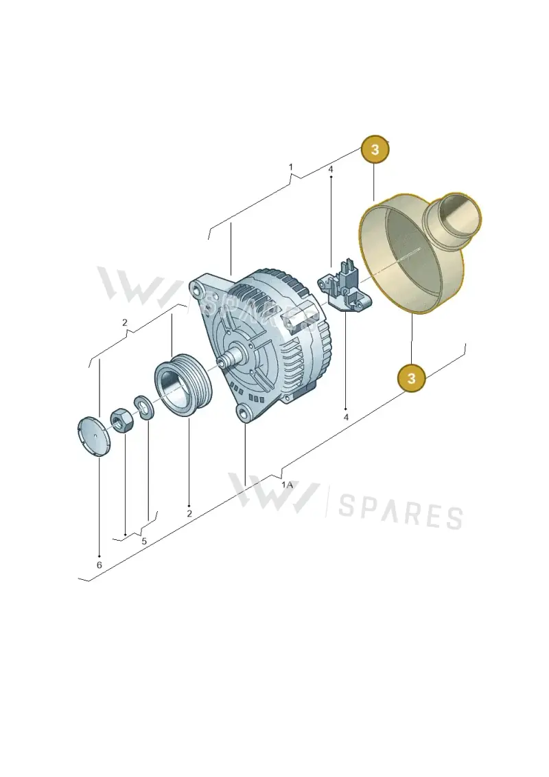 06B903193 — Audi A3 Sportback (2008-2013) diagram 635903000, position 3
