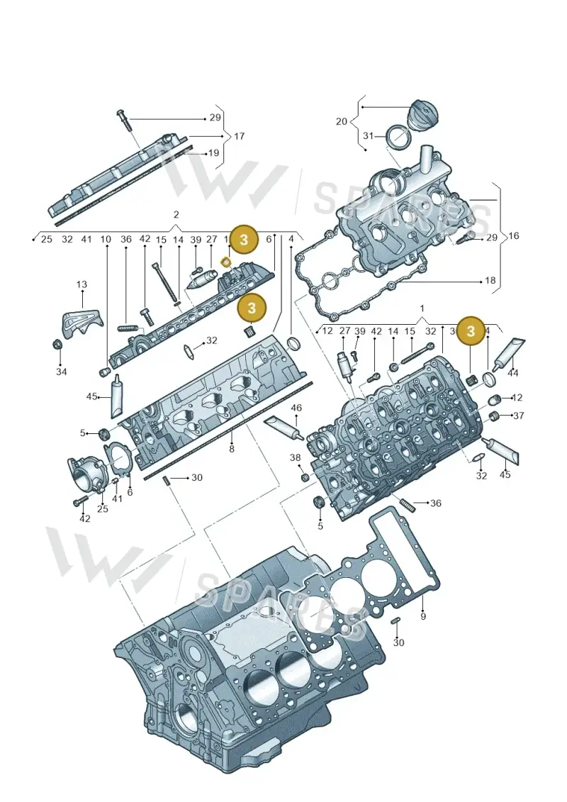 06C103081 — Audi A7 Sportback (2014-2018) diagram 448103510, position 3