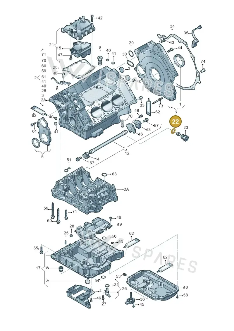 06C115444 — Audi A8/S8/qu. lang    08> (2007-) diagram 448103250, position 22
