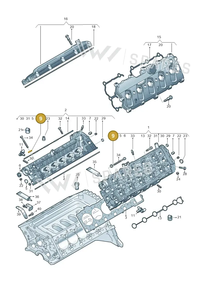 06D103377 — Audi R8 Spyder (2015-2024) diagram 872103200, position 9