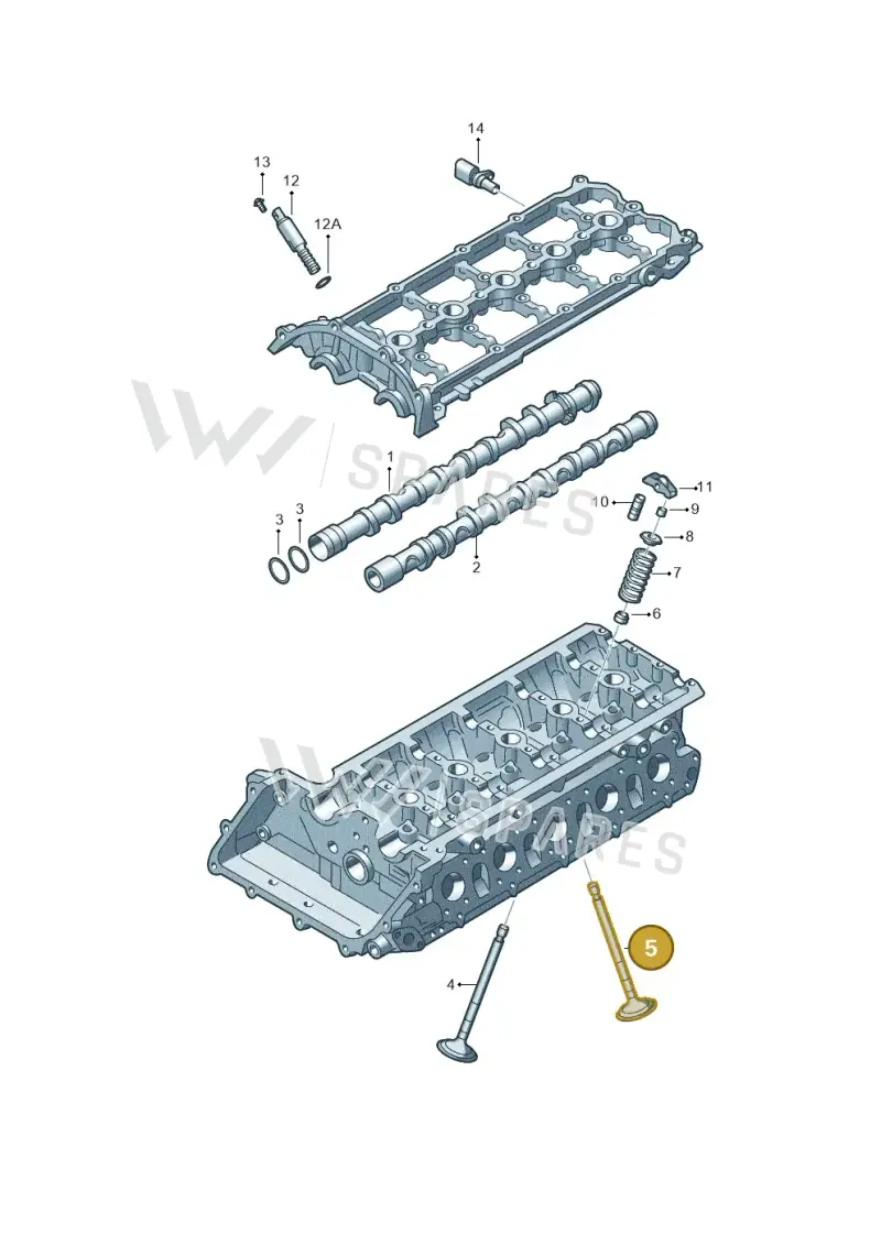 06D109611H — Audi RS3 Sportback (2015-2016) diagram 474109350, position 5