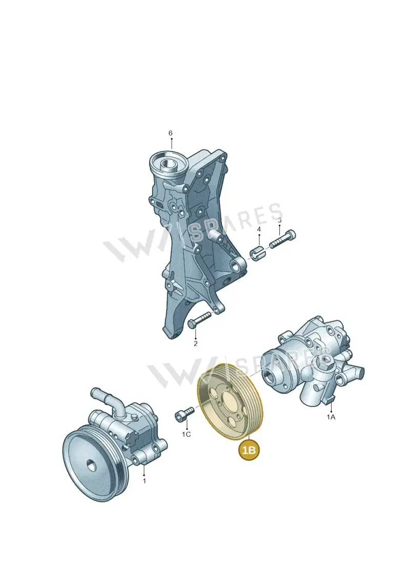 06D145255B — Audi A4 Av. Allroad (2008-2016) diagram 673145200, position 1B