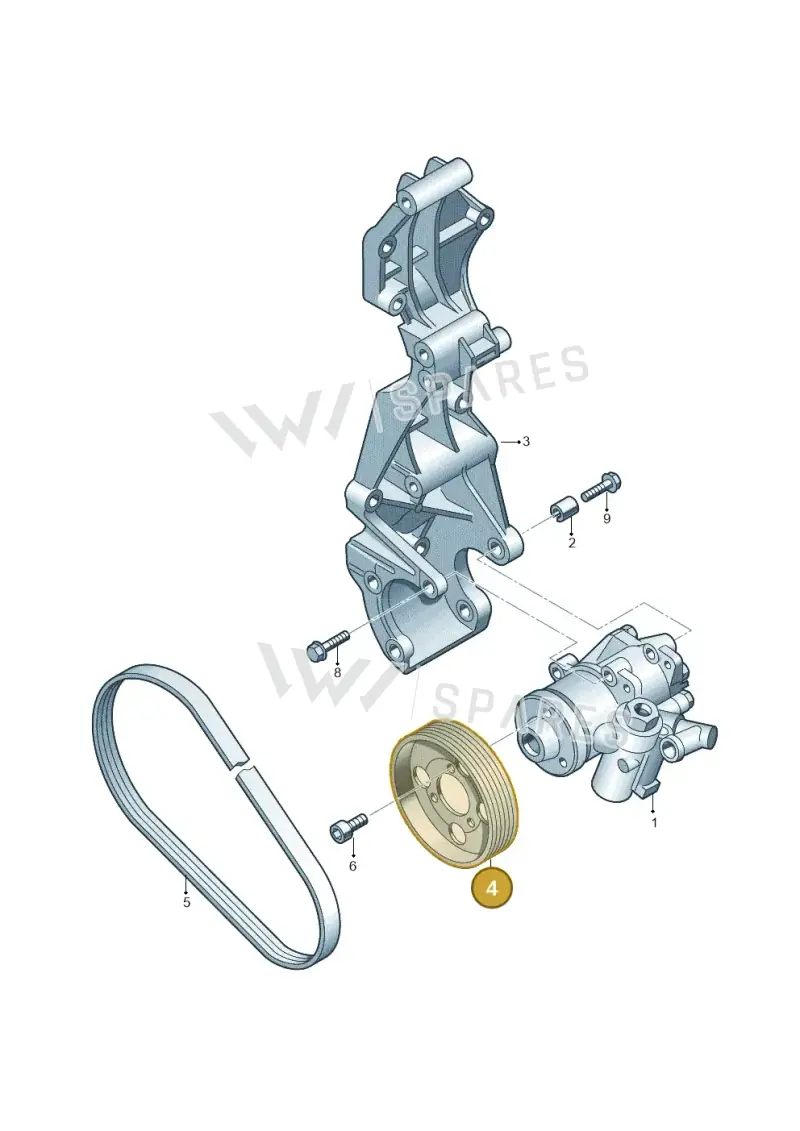06D145255B — Audi Q5 qu. 2.0 TDI (2008-2012) diagram 673145250, position 4