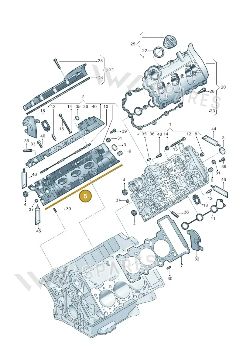 06E103149AT — Audi A6L           "CN"05> (2005-) diagram 448103520, position 5