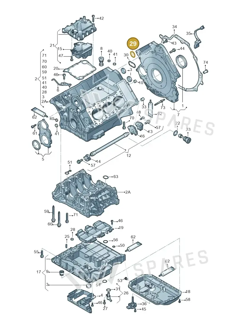 06E103181K — Audi A8/S8/qu. lang    08> (2007-) diagram 448103250, position 29