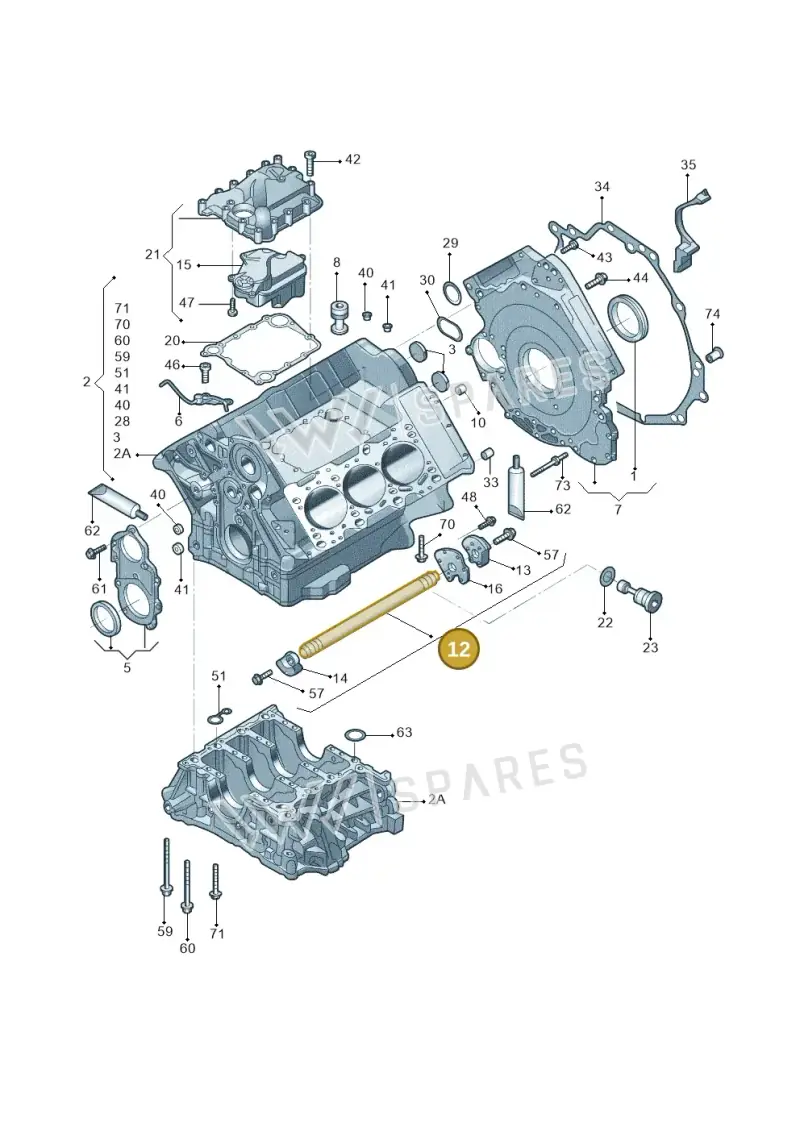 06E103273AC — Audi A4L 2.0 (2008-2012) diagram 669103005, position 12