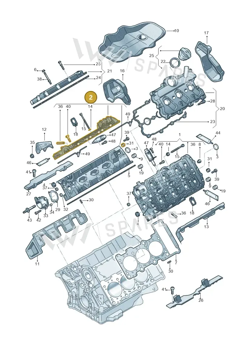06E103792C — Audi Q7 qu. 3.0 TDI (2015-2019) diagram 771103250, position 2