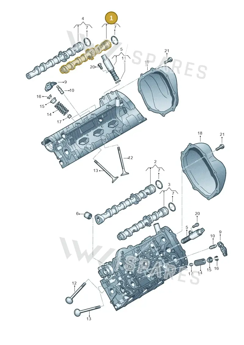 06E109003H — Audi A4L 2.0 (2008-2012) diagram 448109300, position 1