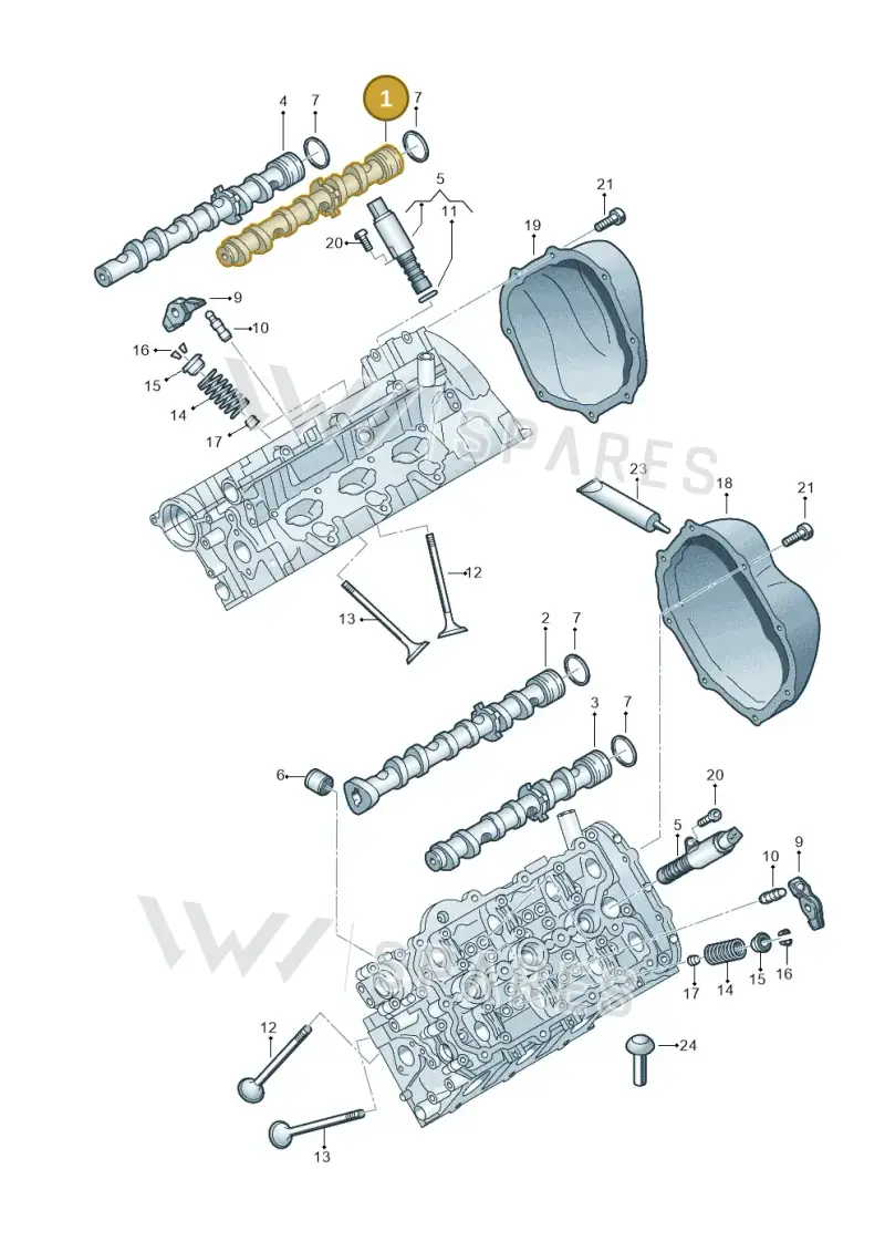06E109003N — Audi A8L qu. 3.0 TDI (2013-2018) diagram 648109100, position 1