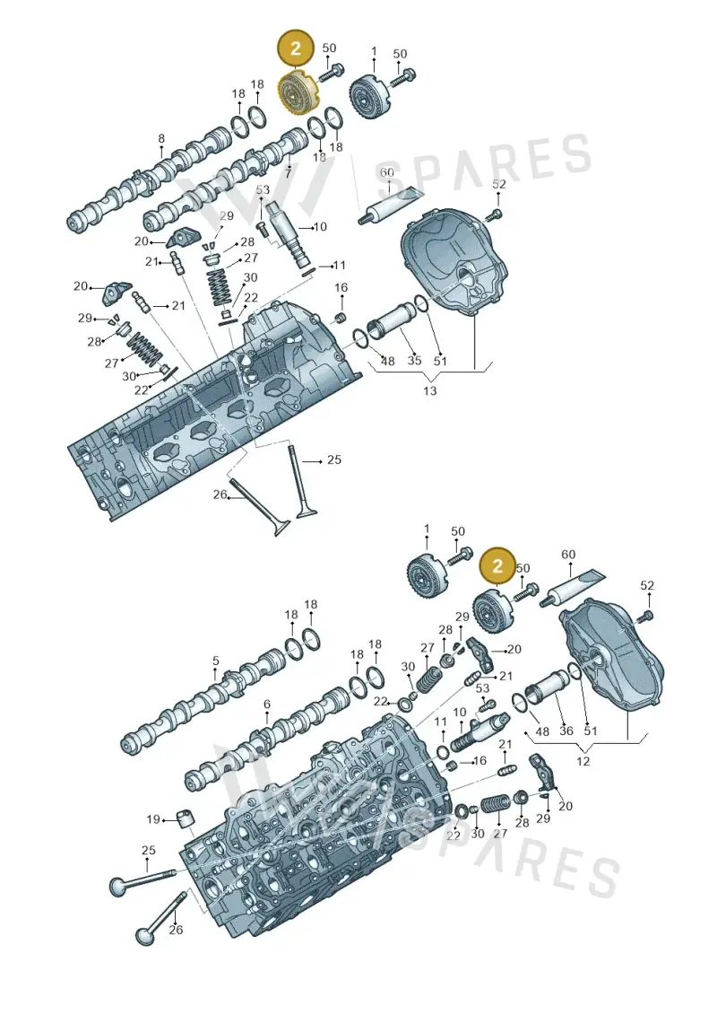 06E109084P — Audi RS4 Av. qu. 4.2 (2012-2015) diagram 473109100, position 2