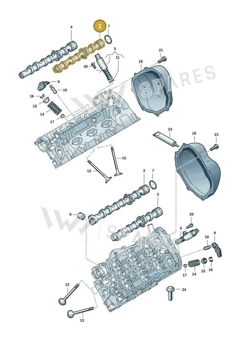 06E109101BG — Audi Q7 qu. 3.0 TDI (2009-2015) diagram 648109101, position 1