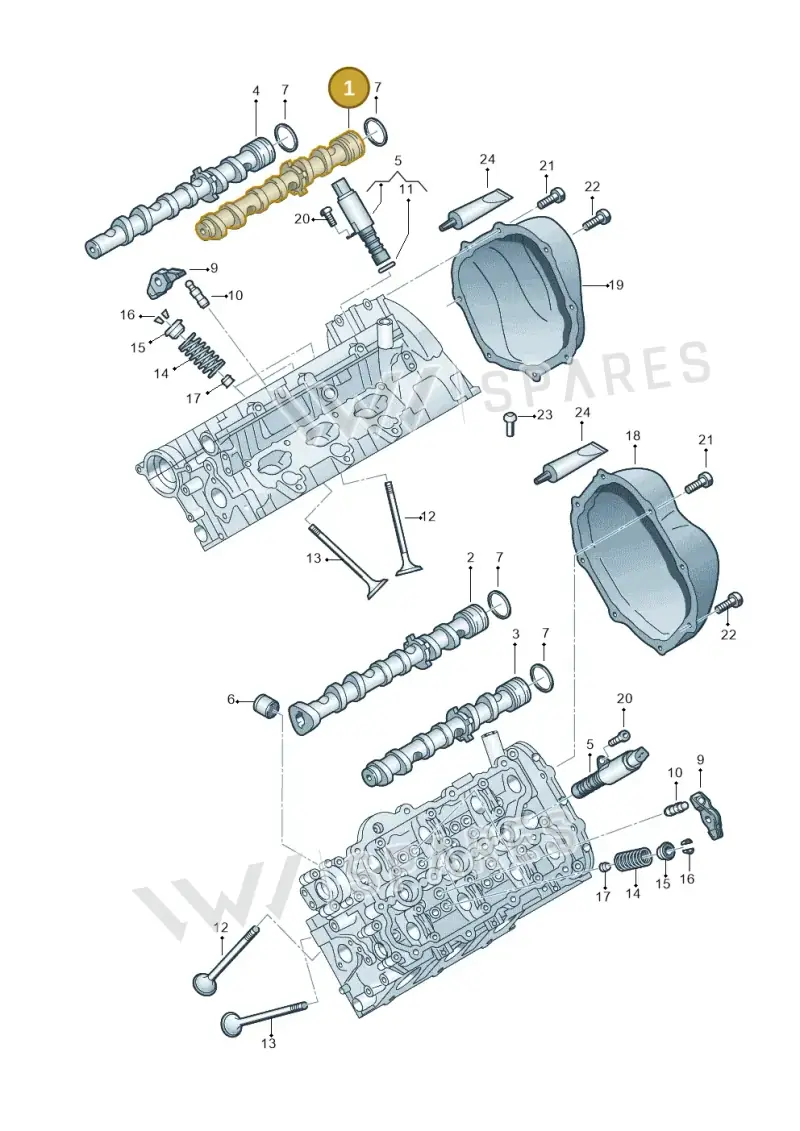 06E109101BN — Audi Q7 qu. 3.0 TDI (2015-2019) diagram 771109100, position 1