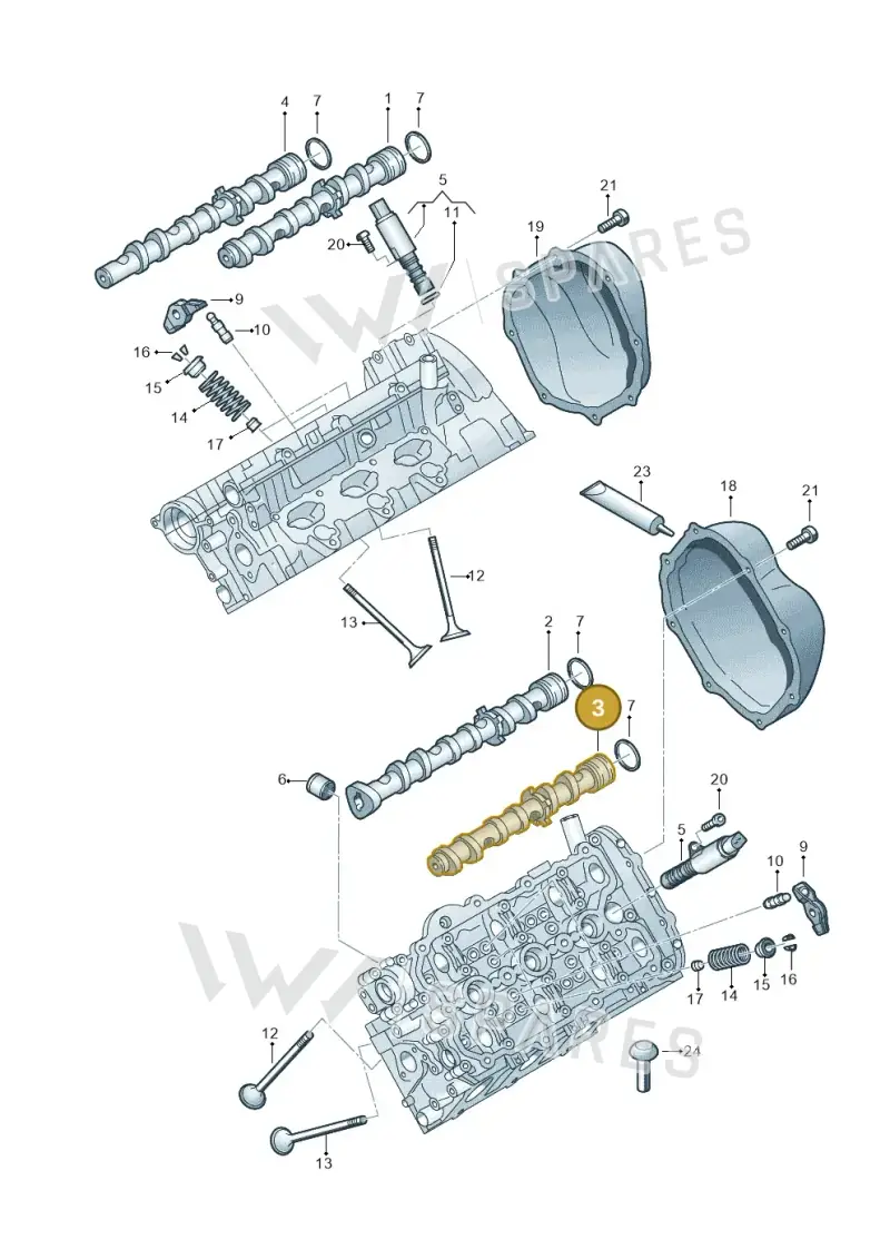 06E109102BE — Audi A5 Cabrio 2.0 (2008-2012) diagram 648109100, position 3