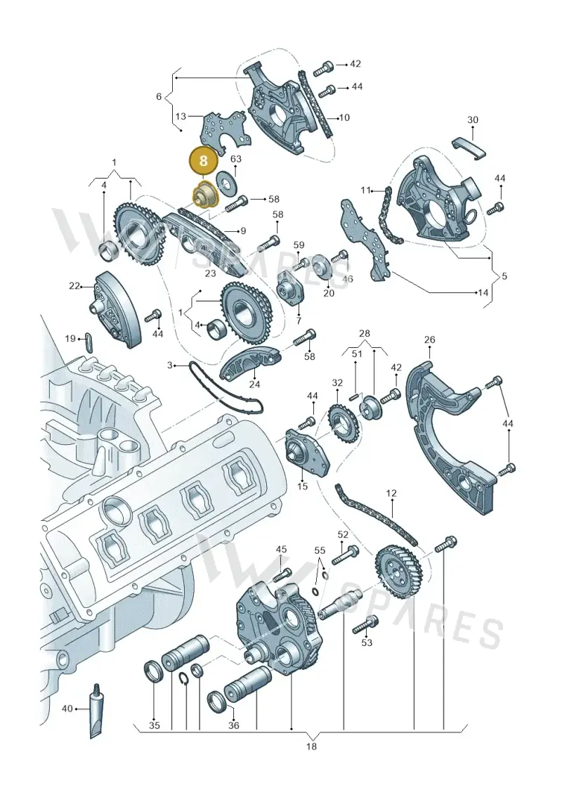 06E109220A — Audi RS5 Cabrio (2012-2015) diagram 759109300, position 8
