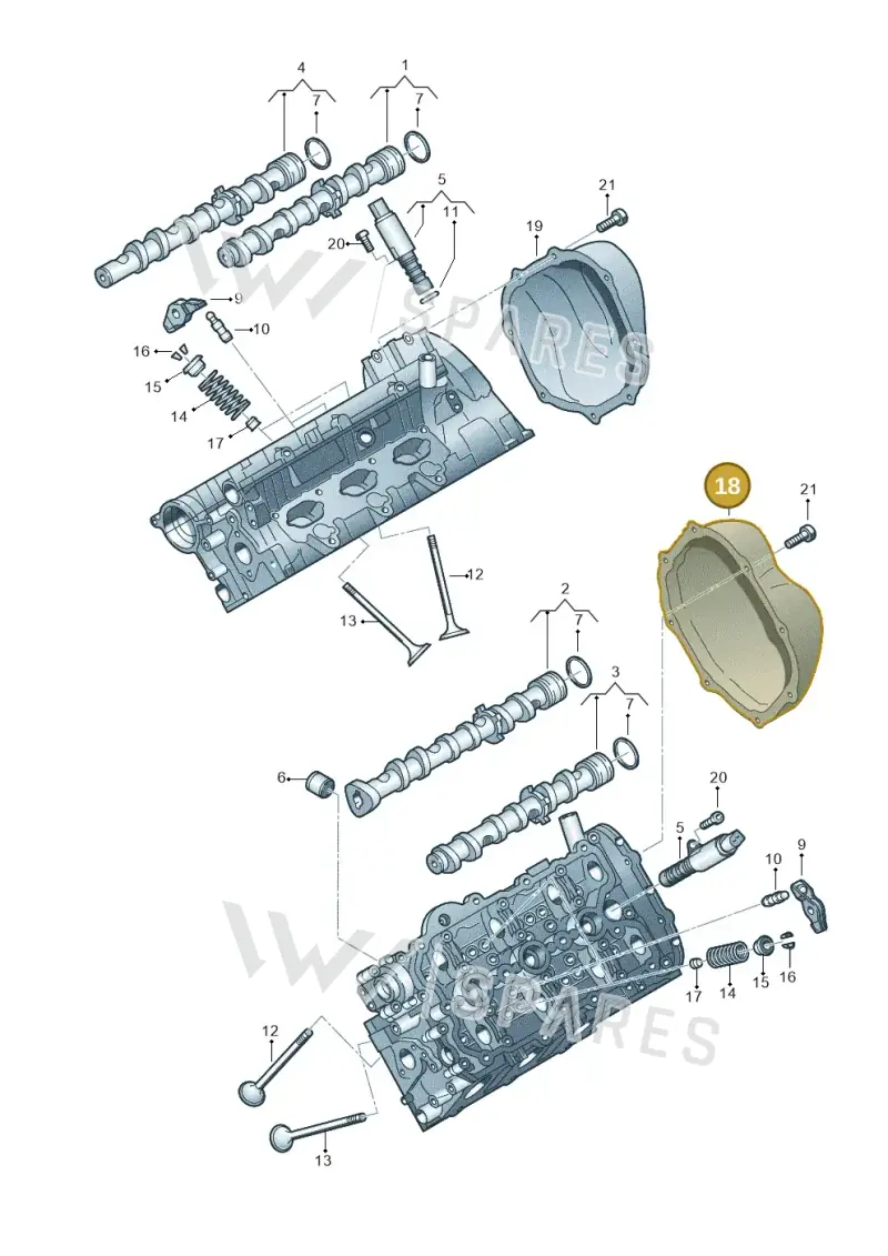 06E109285H — Audi A4L 2.0 (2008-2012) diagram 448109300, position 18