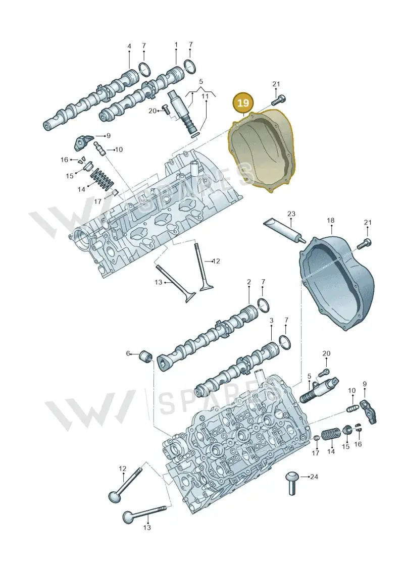 06E109286F — Audi A6 2.7 TDI (2008-2011) diagram 648109100, position 19